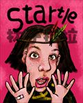 原创卡通搞怪创意女孩吓一跳