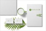 办公简约绿色VI 样机