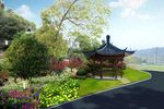 美丽乡村仿古六角亭效果图