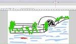 简笔小桥流水动画10秒