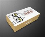 猫山王榴莲饼包装(展开图)