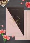 母亲节教师节请帖感谢卡片海报