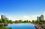 地产 湖景 园林 主画面 主图