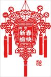 灯笼异形门贴