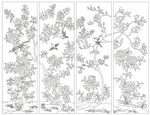 精彩移门花鸟