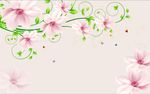 梦幻玫瑰花朵