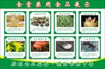禁用食品展示