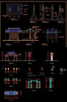 公园牌坊建筑图纸