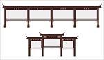 宣传栏 中式风 造型