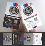 透明名片 汽车用品名片模板