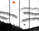 水墨山水画