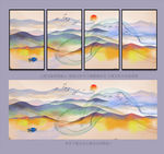 水墨山水画