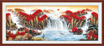 山水画 流水生财