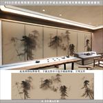 全网独家日本国宝手绘松林图屏风