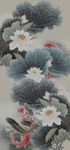 荷花鲤鱼玄关