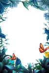 森林梦幻童话海报背景模板