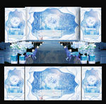 蓝色冰雪婚礼