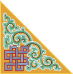 藏族传统图案 角花