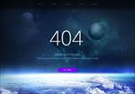 高档创意地球星空404错误页面