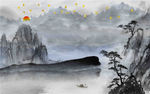 国画背景墙