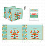 宝宝喜蛋诞生礼盒展开图及刀版