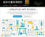 美术生培训海报图标
