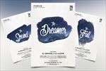 简约创意星空海报模板