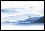 水墨山水 山水画 公园大景