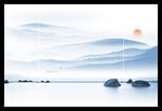 水墨山水 山水画 公园大景