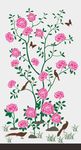 牡丹花 花鸟矢量图