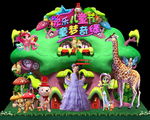 童话树屋美陈背景