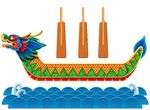 端午主题龙舟船物料平面图