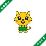 小猫卡通失量图