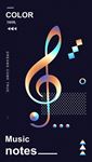渐变色音符海报