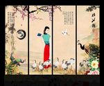 梅花仕女图