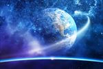 梦幻星空地球背景