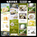 白色香瓜甜瓜详情页