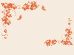 对角花 蝴蝶花 硅藻泥图案