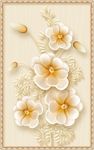 高清3D立体浮雕花玄关