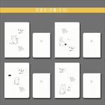 最新韩版清晰可爱手绘线描动物本