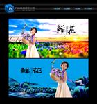 鲜花海报