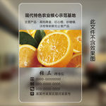 水果透明名片