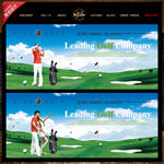 2018现代高尔夫运动海报设计