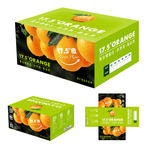 橙子水果包装箱设计展开图