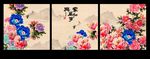 无框画牡丹