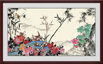 国画竹子
