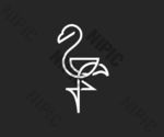 火烈鸟logo 动物logo图