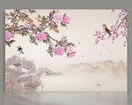 山茶花背景画
