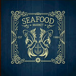 欧式复古风鱼类海报设计矢量图