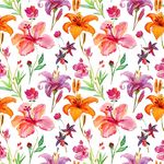 家纺水彩画服装面料印花面料图案